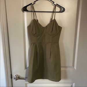Olive Green Cocktail Dress